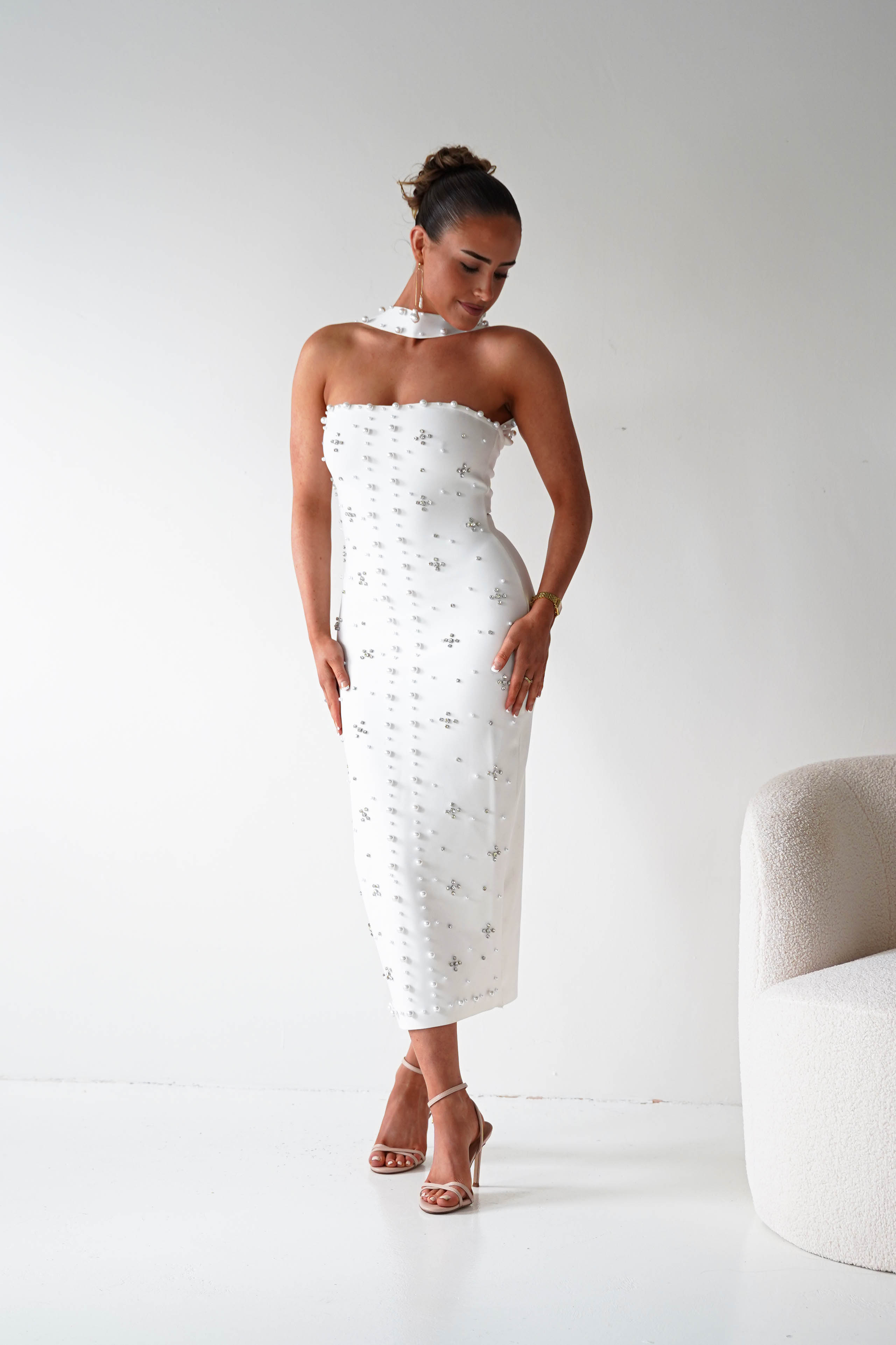Oh Hello Clothing Women > Clothing > Dresses 1*DONE-Blayke Bodycon Bandage Maxi Dress |NEW COLOUR WHITE