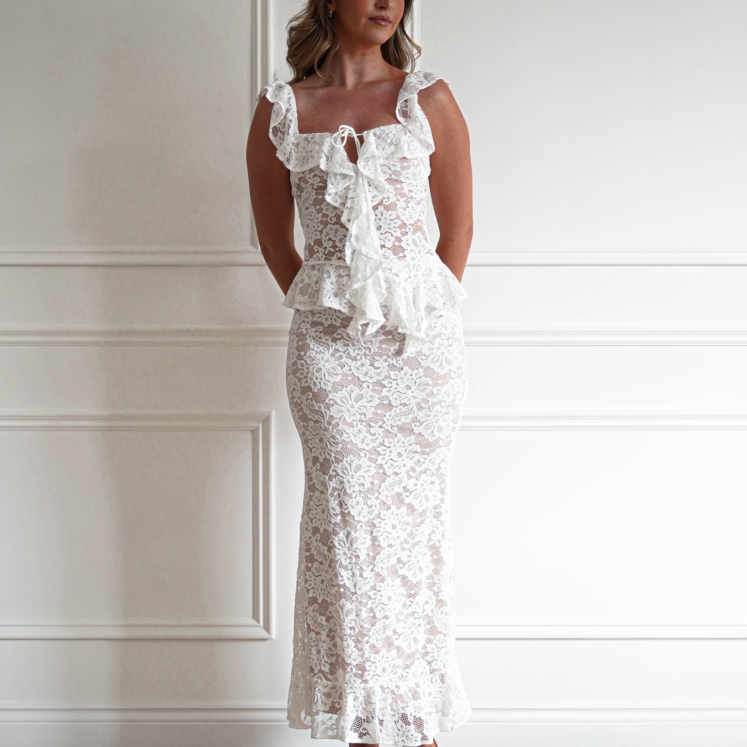 Oh Hello Clothing Women > Clothing > Dresses 1*DONE-INDIKAH- CM6642D-MATCHING LACE SET
