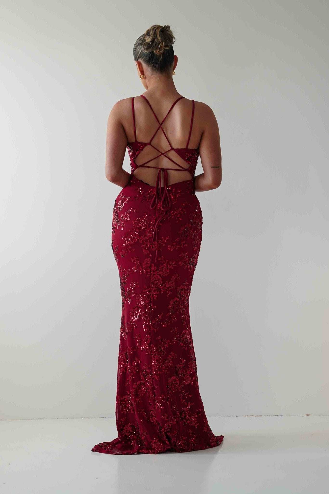 Oh Hello Clothing Dresses 1*DONE -LOVESOME-CD30340-RED SEQUIN DRESS (Copy)
