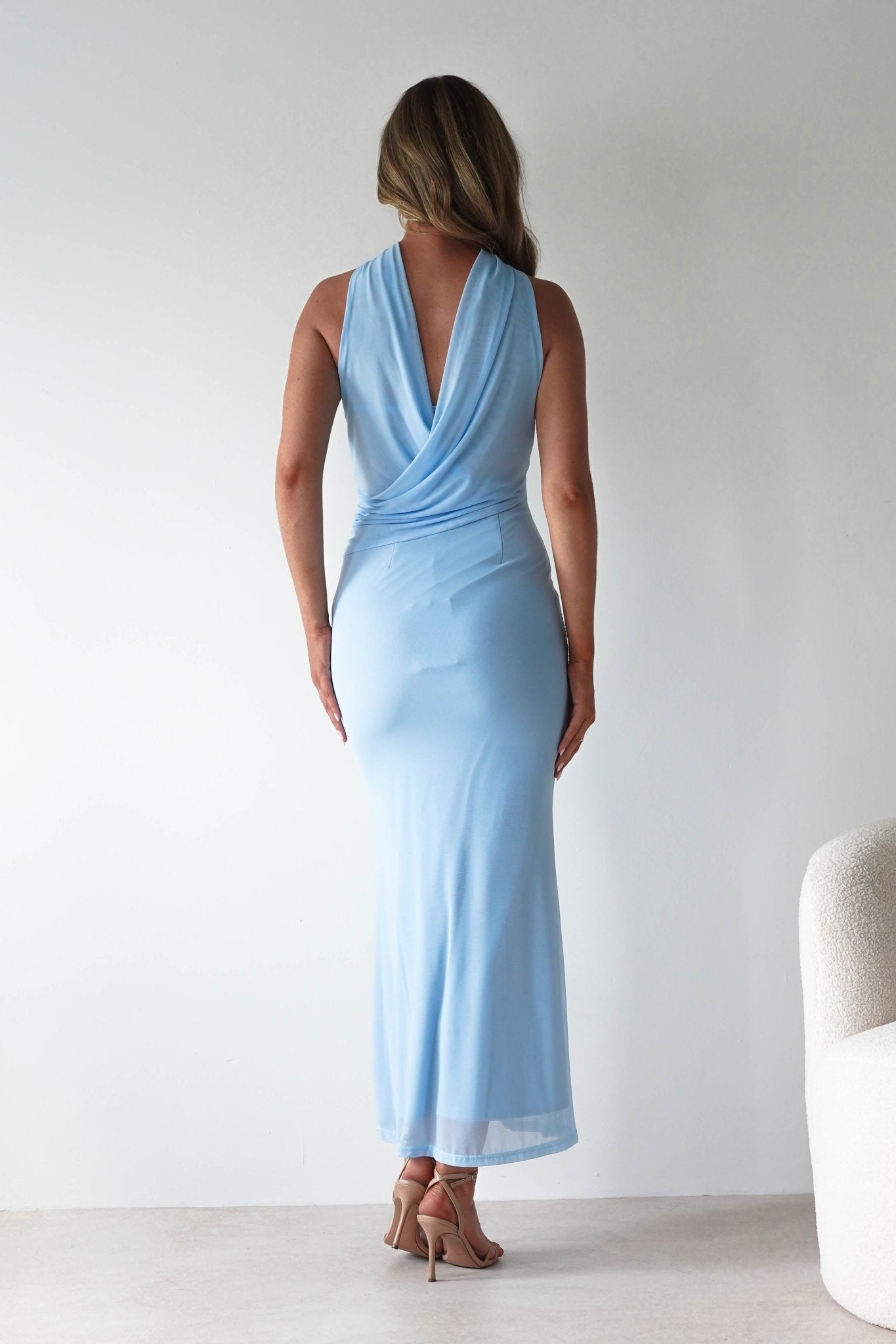 Ravello Strapless Maxi Dress Blue | Wedding Guest Dress | Maxi | Oh Hello Clothing