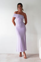 Roxanna Mesh Bodycon Midaxi Dress Lilac | Wedding Guest Dress | Bodycon | Mesh | Oh Hello Clothing