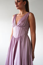 Scarlette Soft Satin Maxi Gown | Mauve | Debs & Prom | Formal Gown | Oh Hello Clothing