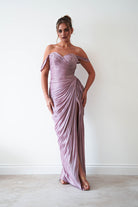Oh Hello Clothing Dresses > Prom Dresses 1*DONE- CIND- CD417 - MAUVE GOWN