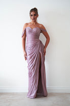 Oh Hello Clothing Dresses > Prom Dresses 1*DONE- CIND- CD417 - MAUVE GOWN