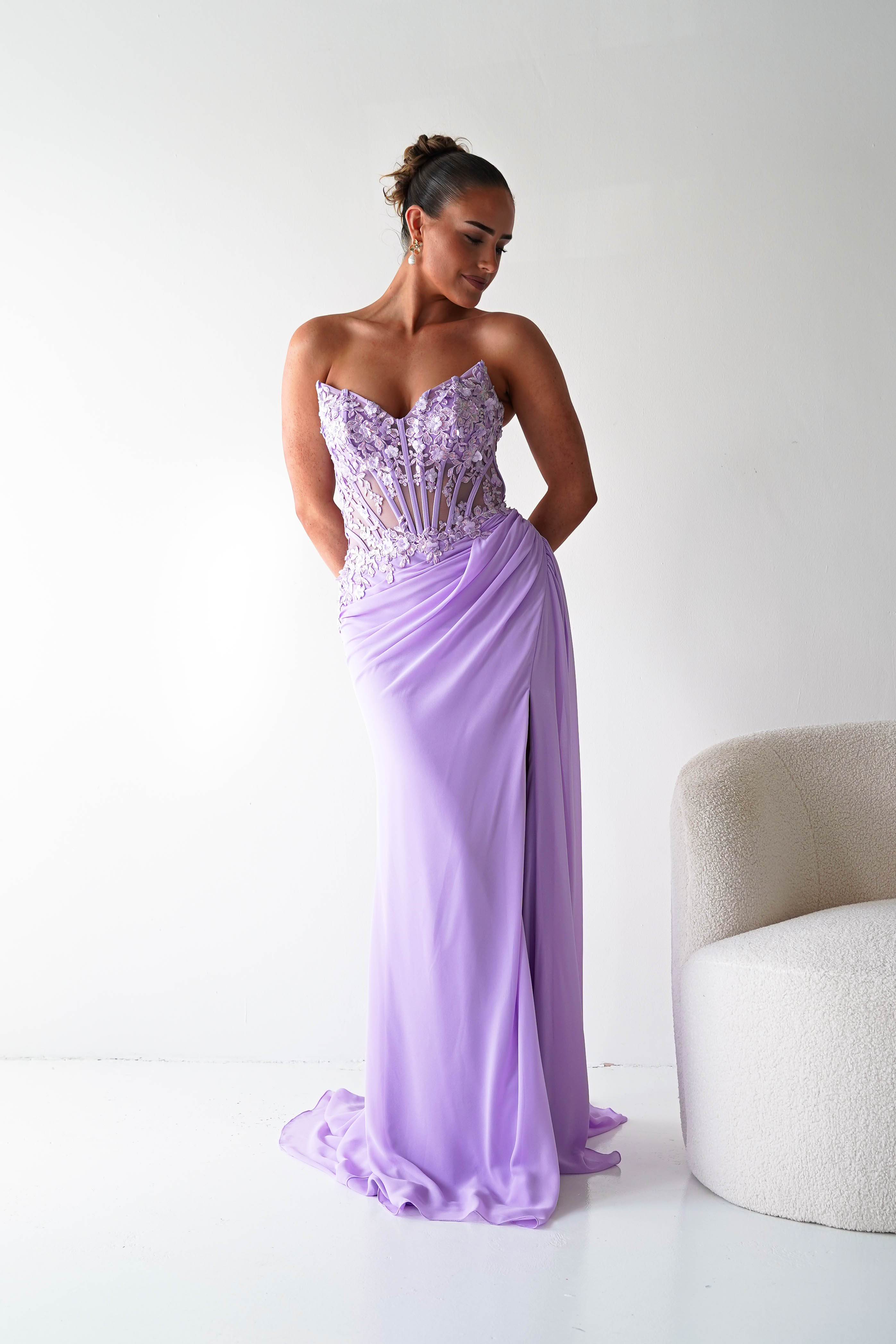 Oh Hello Clothing Women > Clothing > Dresses 1*DONE - Cinderalla-CD397-LAVENDER GOWN