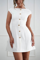 Oh Hello Clothing Women > Clothing > Dresses 1*DONE*Desiree Cap Sleeve Mini Dress | NEW COLOUR WHITE