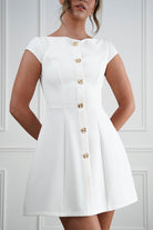 Oh Hello Clothing Women > Clothing > Dresses 1*DONE*Desiree Cap Sleeve Mini Dress | NEW COLOUR WHITE