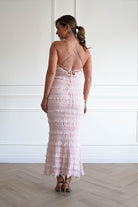 Oh Hello Clothing Women > Clothing > Dresses 1*DONE- FP- 578201- PINK Ruffle Bodycon Maxi Dress (Copy)