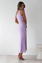 Georgia Mesh Midaxi Dress Lilac | Wedding Guest Dress | Mesh | Oh Hello Clothing