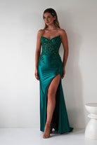 Dallas Luxe Embellished Gown | Emerald Green | Debs & Prom | Formal Gown | Oh Hello Clothing