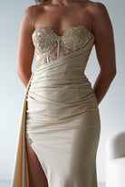 Lavelle Glitter Bodycon Gown | Gold | Debs & Prom | Formal Gown | Oh Hello Clothing