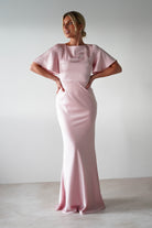 Olivia Matte Satin Maxi Dress | Periwinkle Blue | Bridesmaid Dress | Oh Hello Clothing