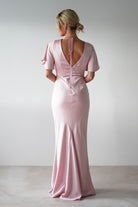 Olivia Matte Satin Maxi Dress | Periwinkle Blue | Bridesmaid Dress | Oh Hello Clothing
