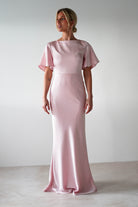 Olivia Matte Satin Maxi Dress | Periwinkle Blue | Bridesmaid Dress | Oh Hello Clothing