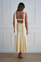 Oh Hello Clothing Women > Clothing > Dresses 1*DONE*SASHA- 64850j02- Butter Yellow Tie-Back Midi Dress