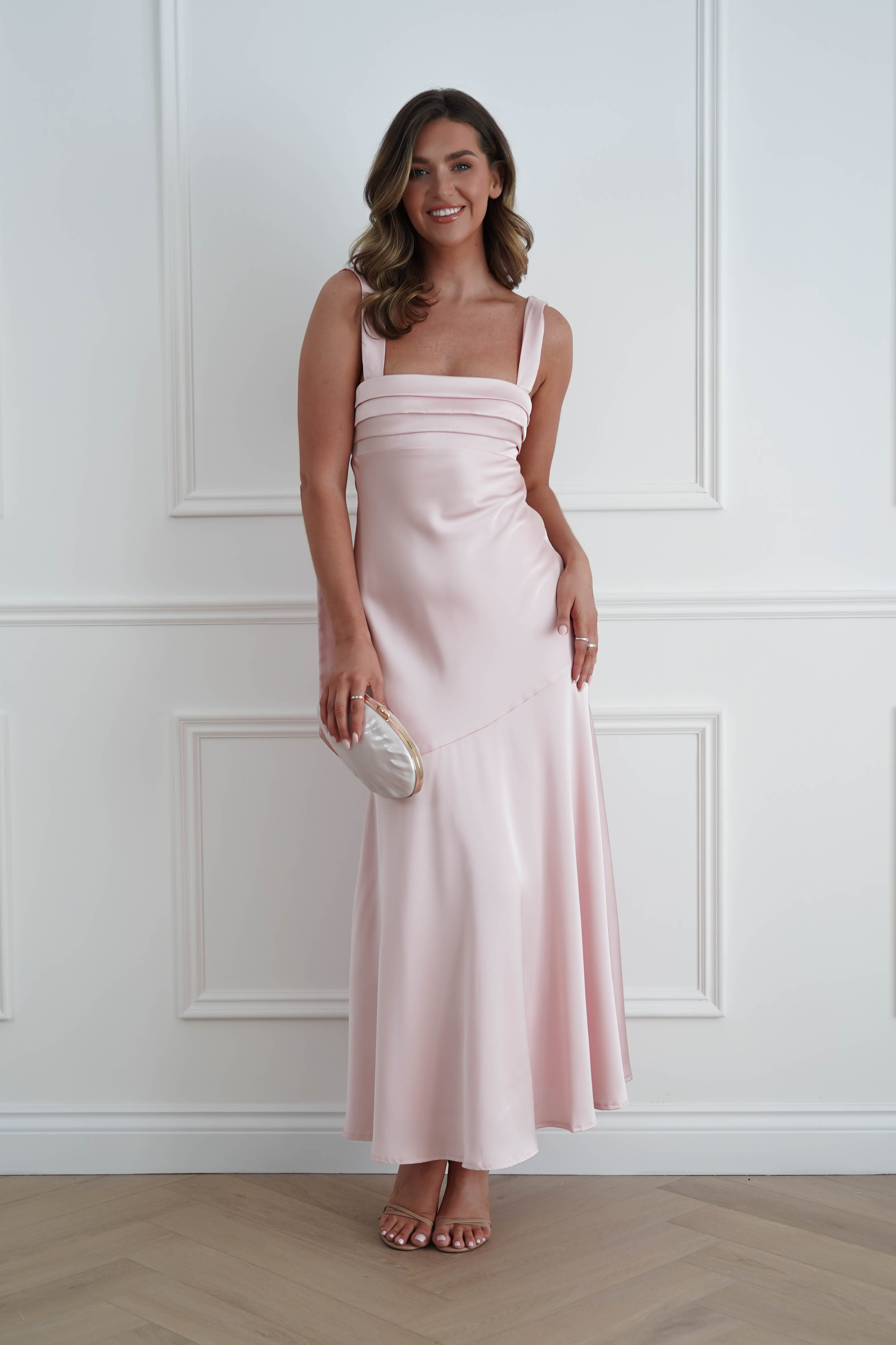 Oh Hello Clothing Women > Clothing > Dresses 1*DONE*SASHA- 64850j02- Pink Yellow Tie-Back Midi Dress (Copy)