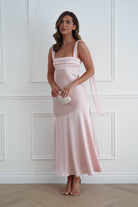 Oh Hello Clothing Women > Clothing > Dresses 1*DONE*SASHA- 64850j02- Pink Yellow Tie-Back Midi Dress (Copy)