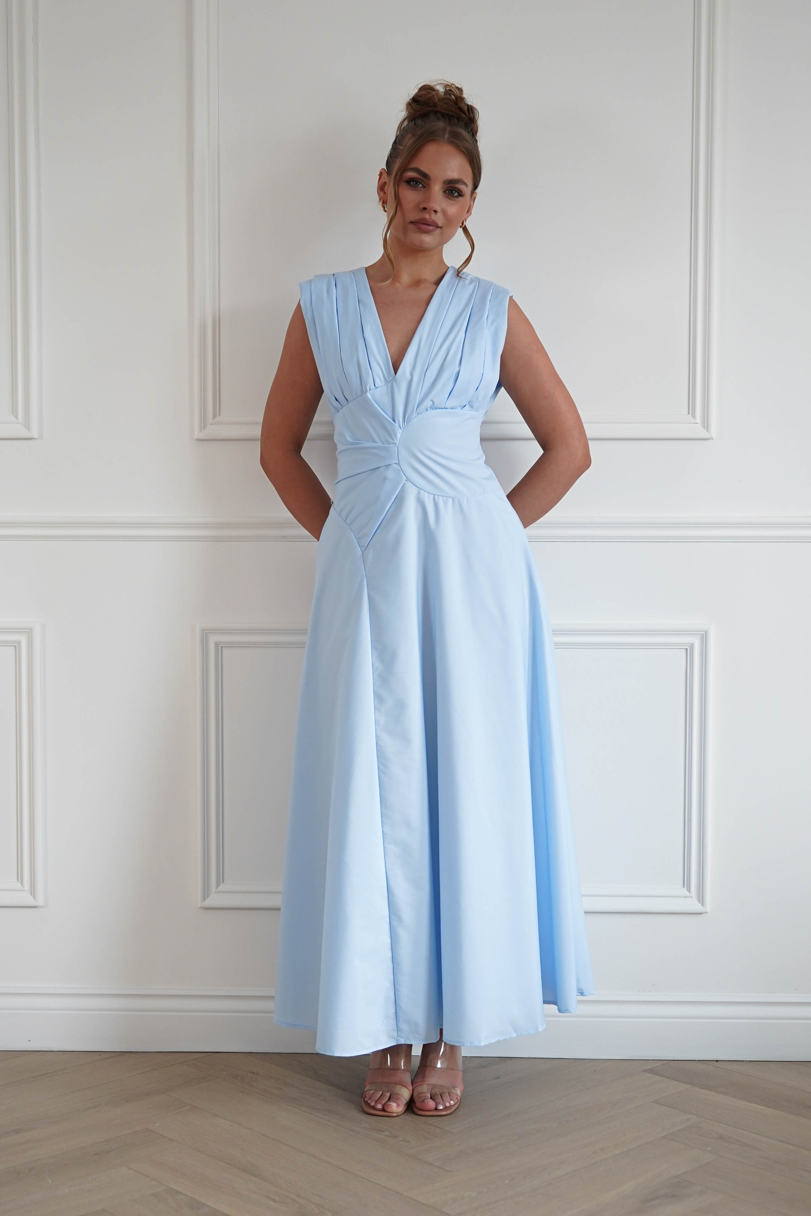Oh Hello Clothing Women > Clothing > Dresses 1*DONE-SASHA-650979-BABYBLUE DRESS
