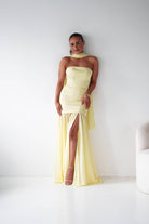 Oh Hello Clothing Women > Clothing > Dresses Amora Strapless Structured Maxi Dress | Yellow