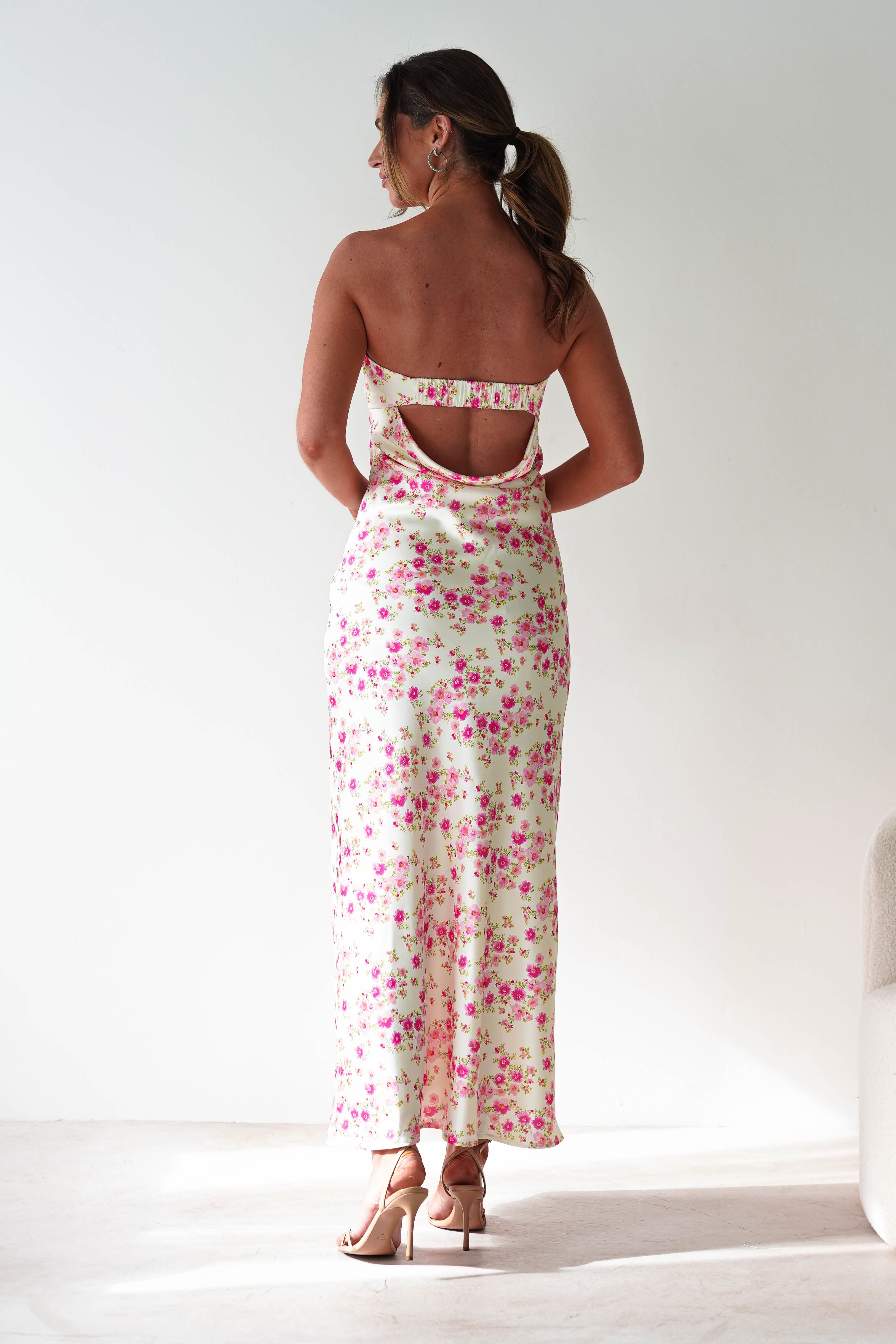 Blossom Floral Print Maxi Dress Yellow | Wedding Guest Dress | Maxi | Oh Hello Clothing