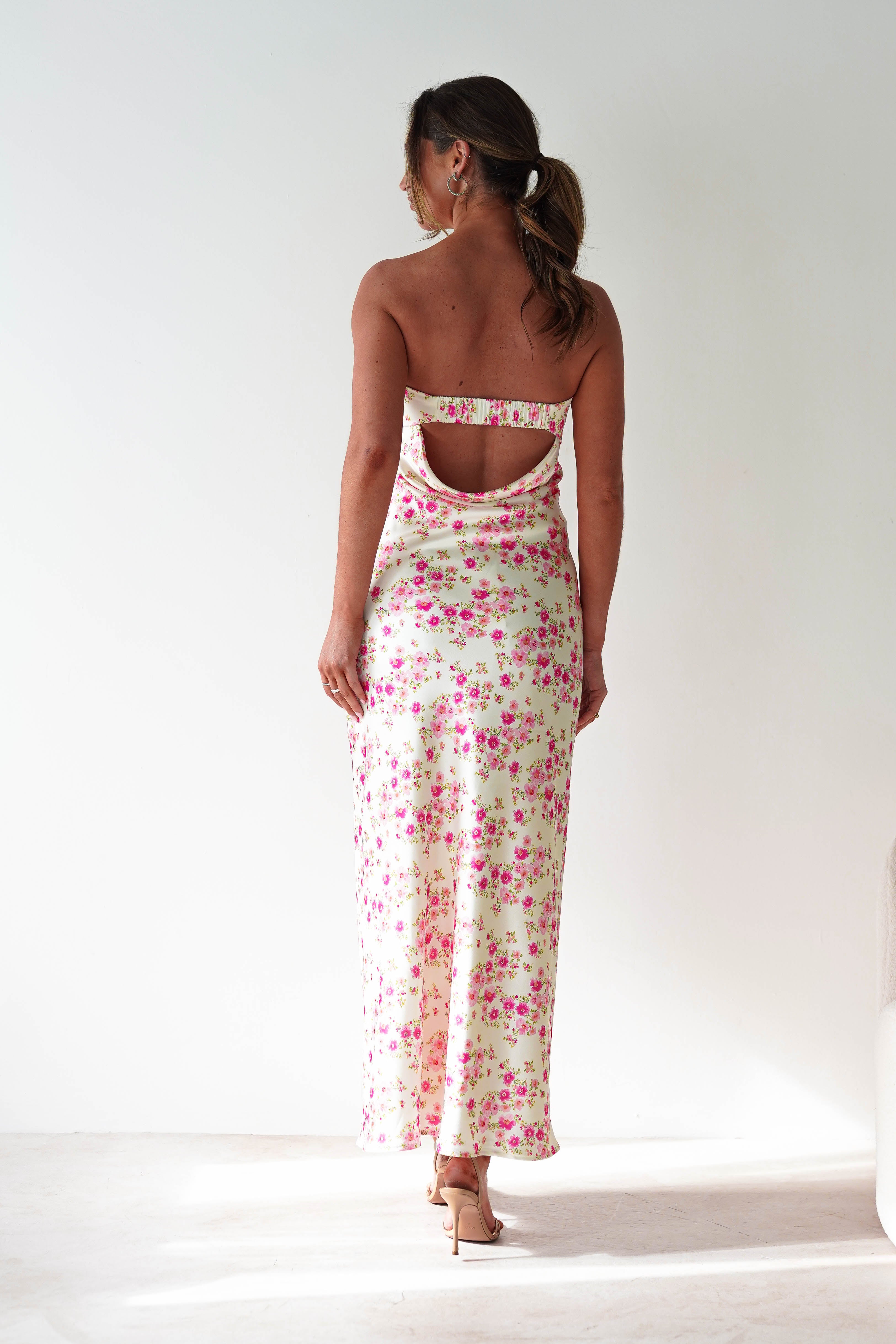 Blossom Floral Print Maxi Dress Yellow | Wedding Guest Dress | Maxi | Oh Hello Clothing