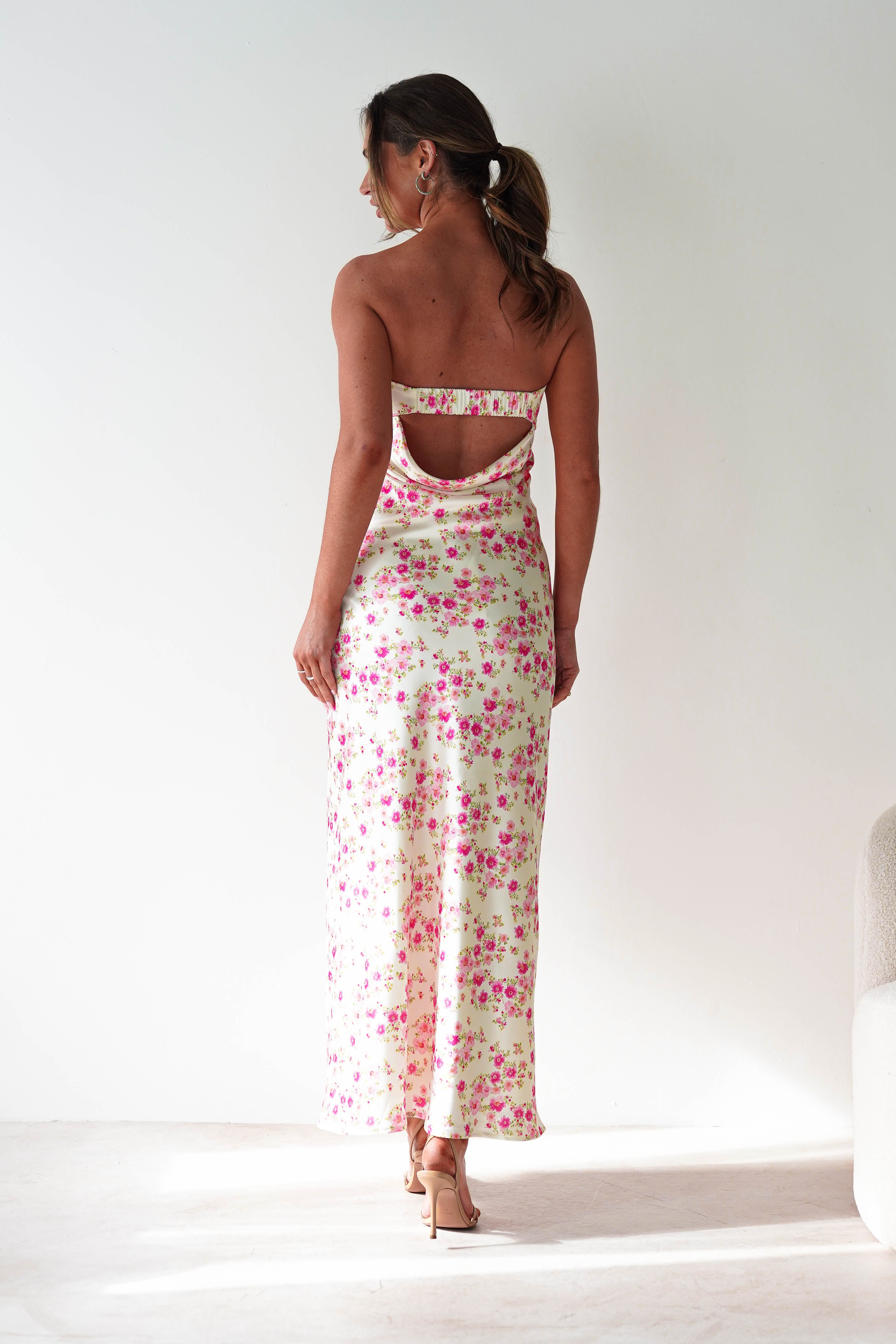 Blossom Floral Print Maxi Dress Yellow | Wedding Guest Dress | Maxi | Oh Hello Clothing