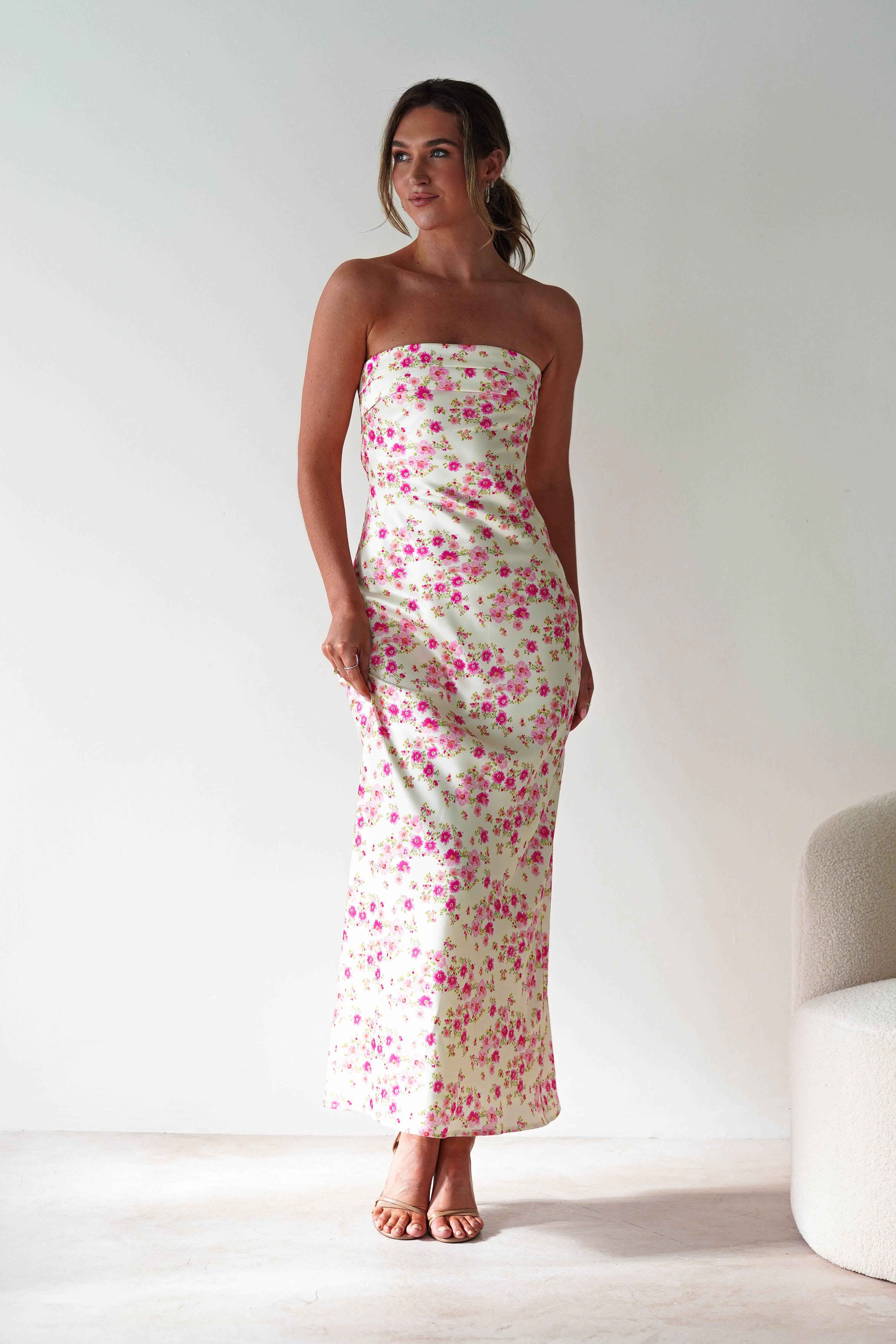 Blossom Floral Print Maxi Dress Yellow | Wedding Guest Dress | Maxi | Oh Hello Clothing