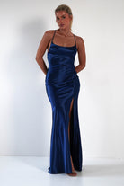 Celinee Satin Maxi Gown | Royal | Debs & Prom | Formal Gown | Oh Hello Clothing