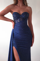 Lavelle Glitter Bodycon Gown | Navy | Debs & Prom | Formal Gown | Oh Hello Clothing