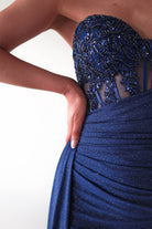 Lavelle Glitter Bodycon Gown | Navy | Debs & Prom | Formal Gown | Oh Hello Clothing