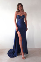 Lavelle Glitter Bodycon Gown | Navy | Debs & Prom | Formal Gown | Oh Hello Clothing