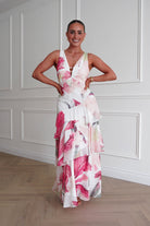 Oh Hello Clothing Women > Clothing > Dresses Marisol Floral Print Tiered Maxi Dress | Mixed Print