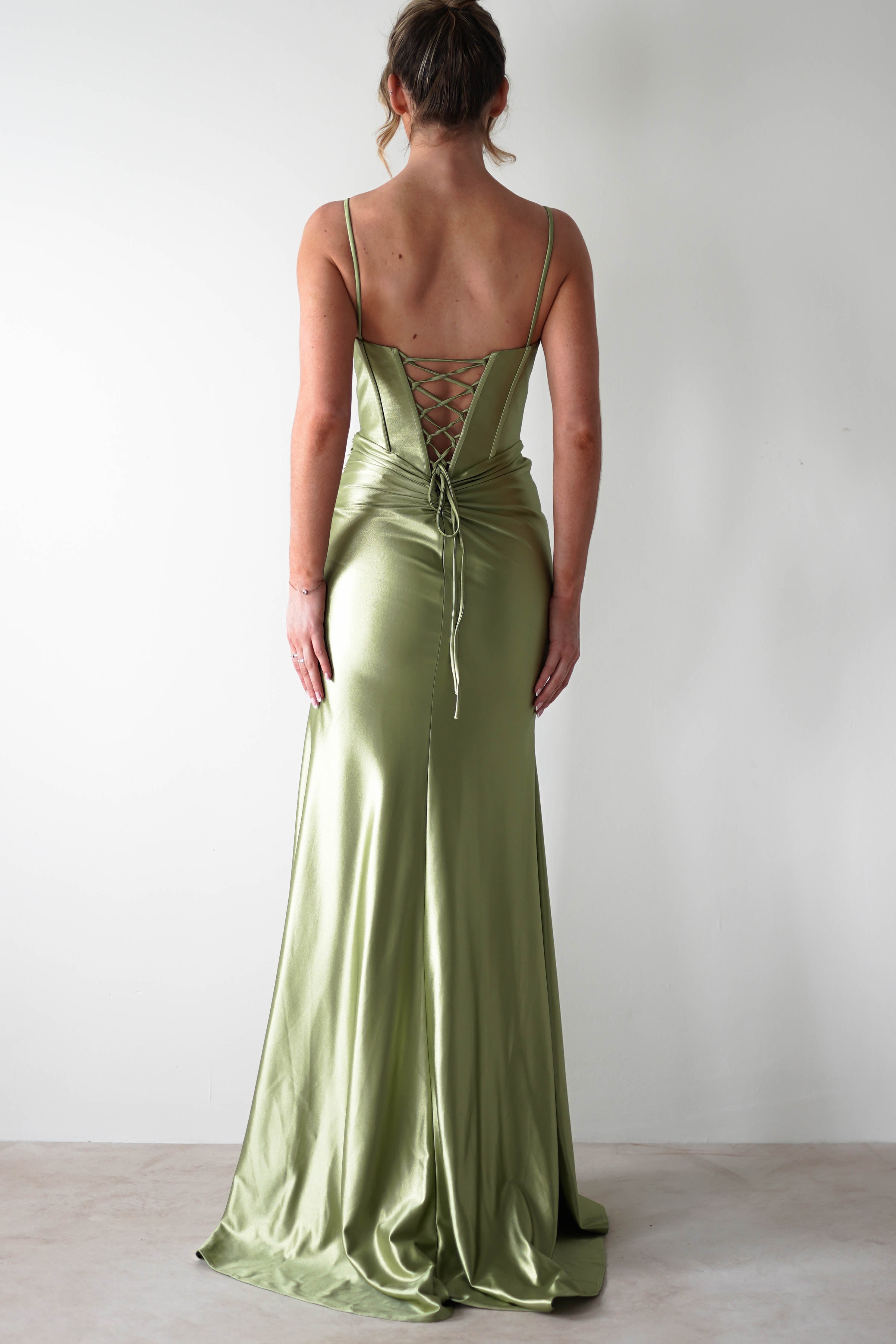Meaghan Bodycon Gown | Lime Green | Debs & Prom | Formal Gown | Oh Hello Clothing