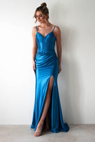 Meaghan Bodycon Gown | Turquoise | Debs & Prom | Formal Gown | Oh Hello Clothing