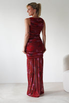 Merlo Mesh Bandage Dress Mixed Print | Wedding Guest Dress | Mesh | Oh Hello Clothing