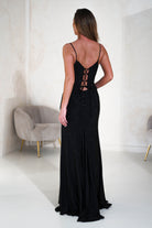 Sabrina Diamante Gown | Black | Debs & Prom | Formal Gown | Oh Hello Clothing