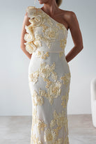 Siren Bodycon Maxi Dress Light Yellow | Wedding Guest Dress | Bodycon | Maxi | Oh Hello Clothing