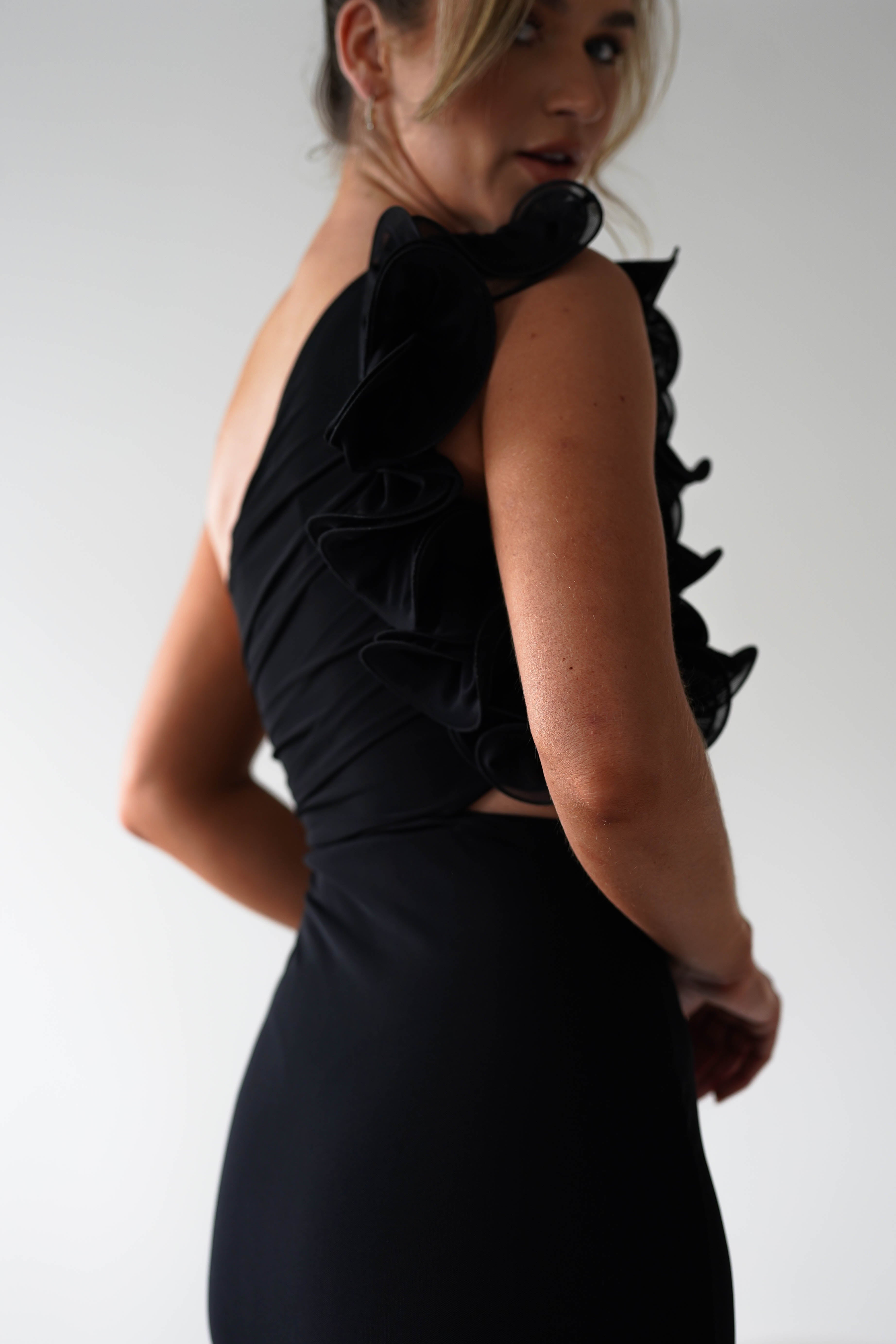 Sydney Bodycon Maxi Dress Black | Wedding Guest Dress | Bodycon | Maxi | Oh Hello Clothing