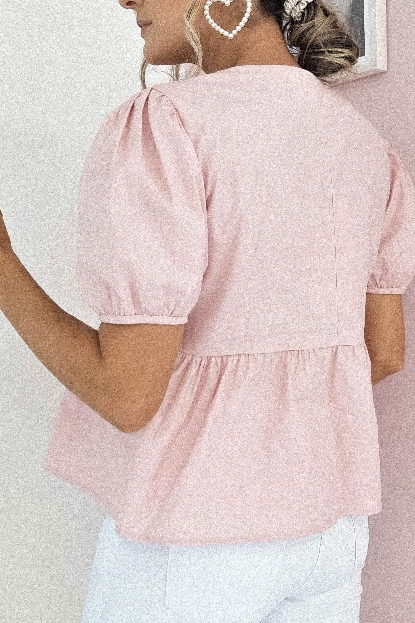 Minnie Bow Detail Blouse | Pink | Oh Hello Clothing | Oh Hello Clothing